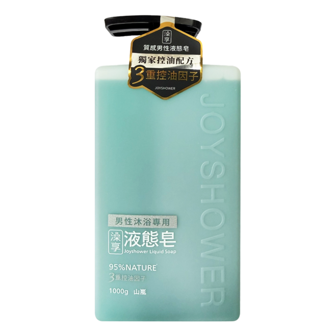 澡享 男性沐浴液態皂 山嵐, 1kg, 1瓶