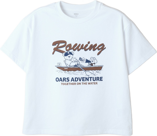 스파오키즈 아동용 ROWING 루즈핏 반팔 티셔츠 C
