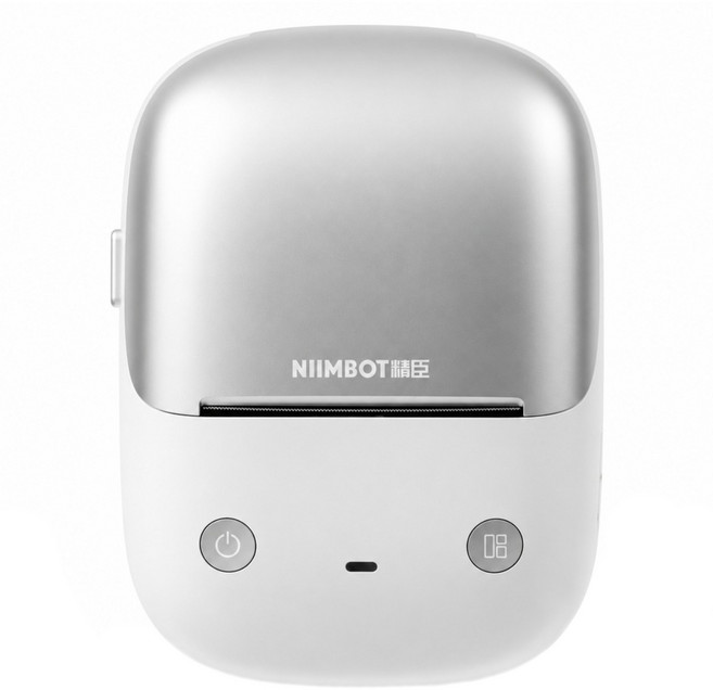 NIIMBOT 標籤機 B2 Pro, 冰白銀, 1個