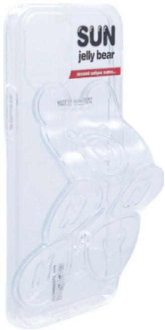 세컨드유니크네임 SUN CLEAR JELLY BEAR 휴대폰 케이스