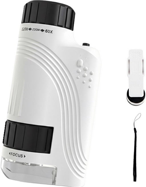 TODAY LIVING LED便攜式迷你顯微鏡 黑色 R98840W, 120倍變焦, 1個