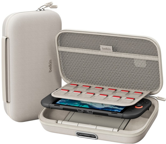 벨킨 게이밍 닌텐도 스위치2 전용 30W 10000mAh 여행용 충전 케이스 Pro, 샌드, 1개, ENA003qcSA