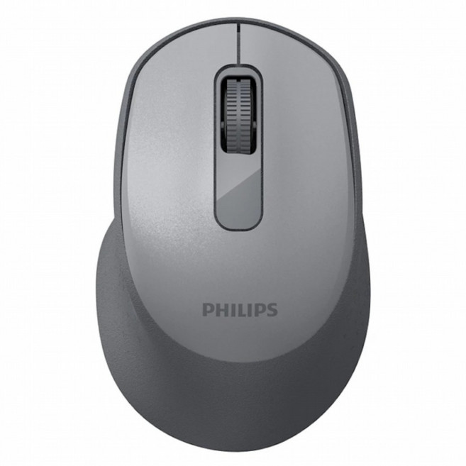 PHILIPS 飛利浦 無線滑鼠, 灰色, SPK7448