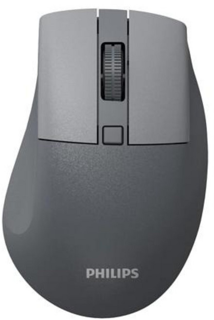 PHILIPS 飛利浦 人體工學 Wireless 滑鼠 灰色 1600 DPI SPK7528