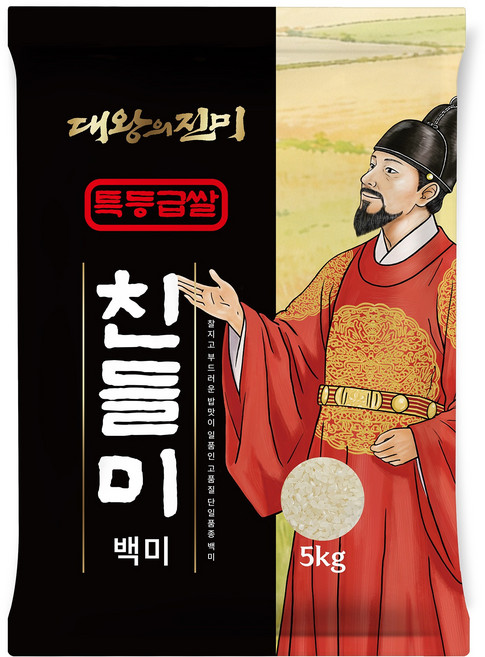 대왕의진미 국내산 백미 친들미, 5kg, 1개, 특등급