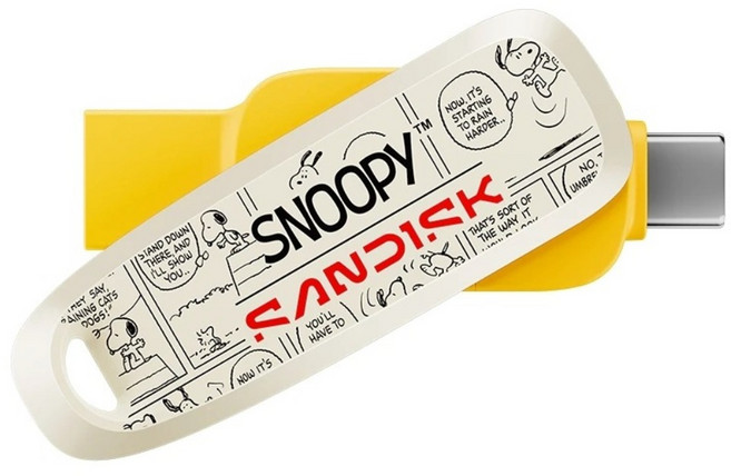SanDisk 晟碟 Snoopy Phone Drive 雙用隨身碟, 1個, 64GB