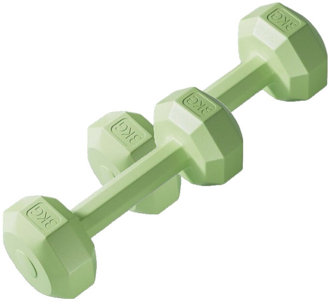 코레시스 예쁜 파스텔톤 홈트용 아령 그린, 2개, 3kg