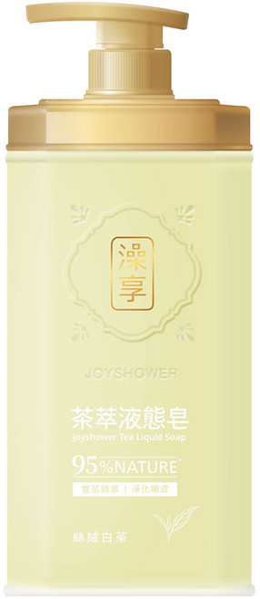 澡享 液態皂沐浴 絲絨白茶, 1個, 800ml