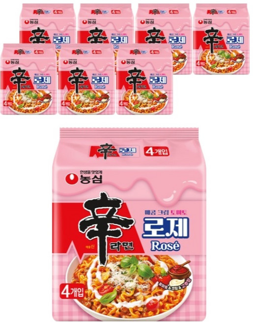 신라면 로제 134g, 32개