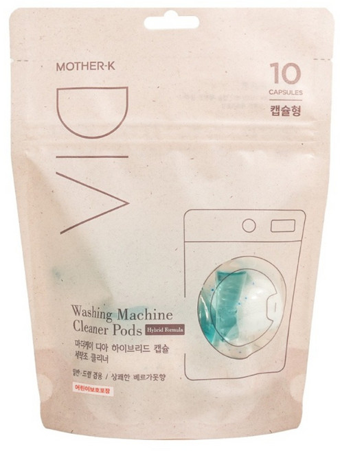 MOTHER-K DIA 純粹洗衣槽清潔膠囊 10顆, 130g, 1個