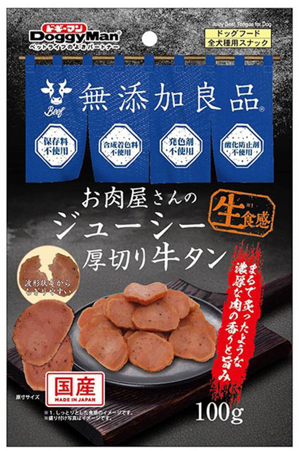 DoggyMan 多格漫 無添加 JUICY肉舖多汁厚切零食, 100g, 1個, 牛舌