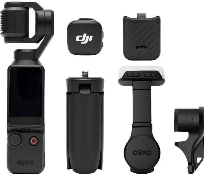 JJC DJI 오즈모 포켓 4 스킨 크리에이터 콤보 보호 필름 무광 블랙, 1개, SS-OSP4BK