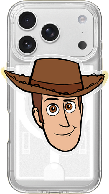 DESIGNSKIN 토이스토리 맥세이프 카드 포켓 스마트톡, 우디 페이스, 1개