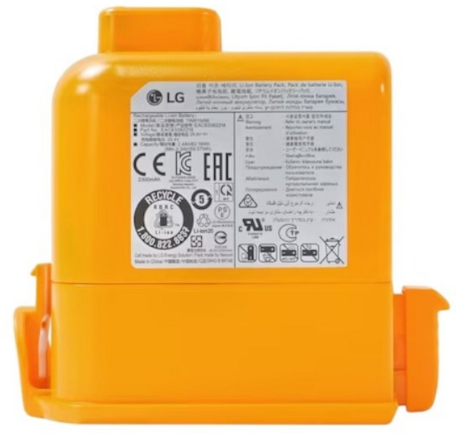 LG 電子 無限吸塵器電池 適用A9A9+A9KA9X系列 LG-A9, 1套, 1個裝