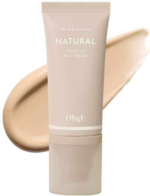 OBge 내추럴 톤업 선크림 SPF50+ PA++++, 1개, 50ml