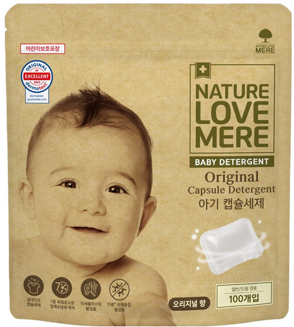 네이쳐러브메레 아기 캡슐세제 오리지널 향, 1개, 100개입