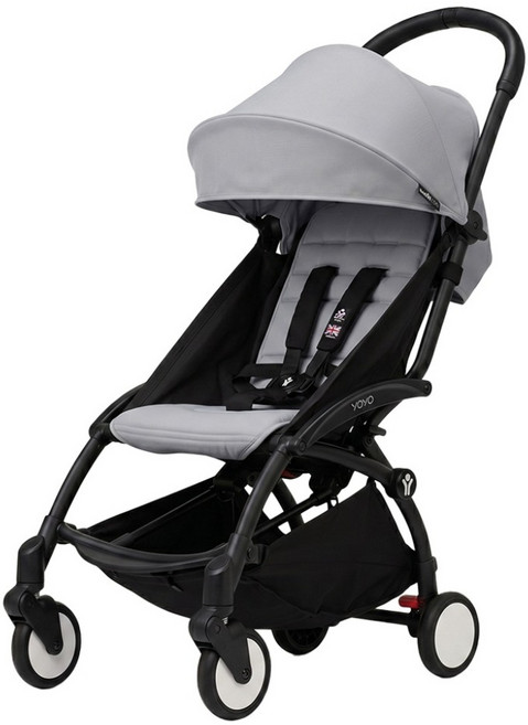 STOKKE YOYO3 6+推車套件組合, 黑色車架 + 岩石灰