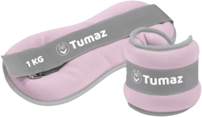 Tumaz 月熊 彈性負重沙袋 2入組, 粉色, 1套