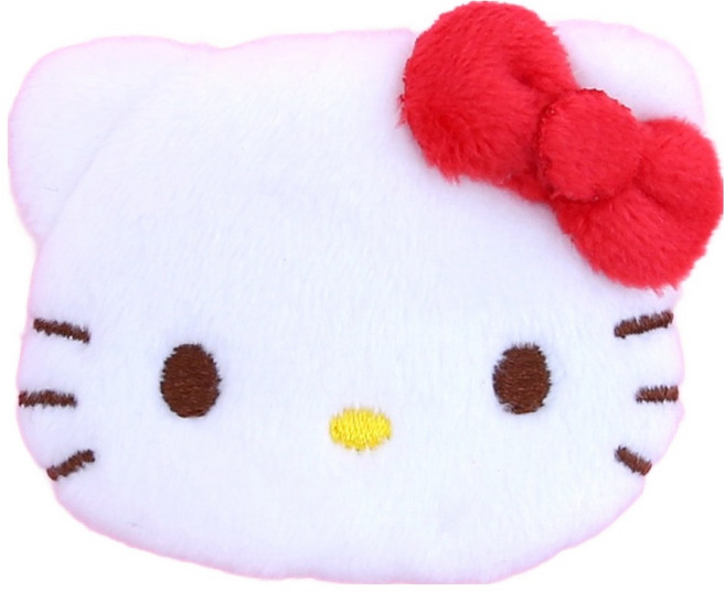 三麗鷗 Hello Kitty 扁平絨毛髮夾