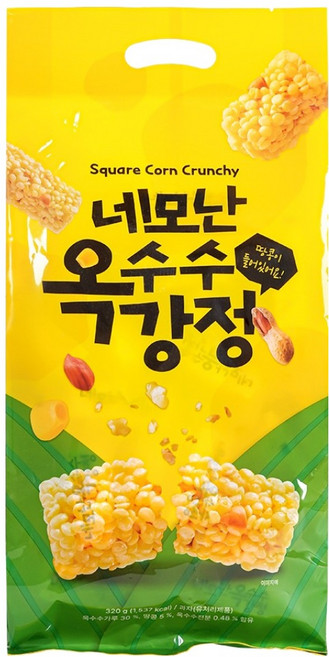 네모난 옥수수강정 40p, 1개, 320g
