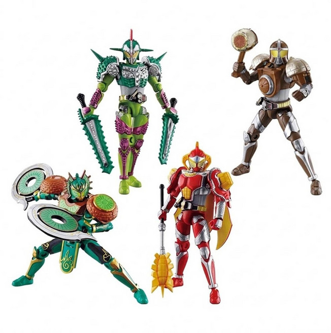 BANDAI 盒玩 SO-DO CHRONICLE 假面騎士鎧武 第2彈 布拉弗 + 古列頓 + 鎧甲套組 全4種, 1套