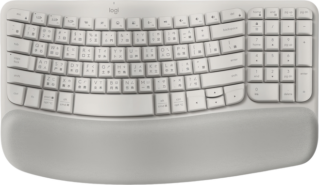 logitech 羅技 Wave Keys 人體工學鍵盤, 迷霧灰, YR0096, 製造商軸