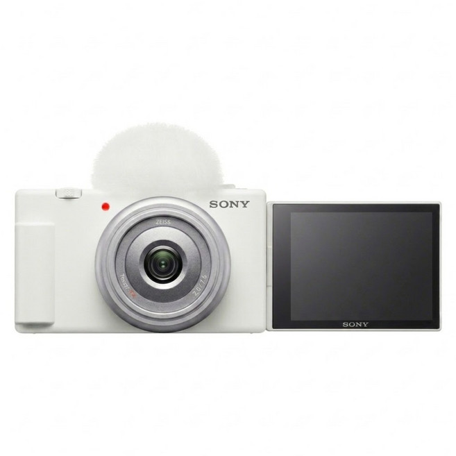 SONY 索尼 Vlog 數位相機 附防風毛罩 白色, ZV-1F