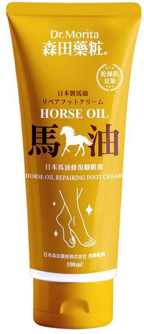 Dr.Morita 森田藥粧 日本馬油修復腳跟霜, 1件, 100ml, 1入