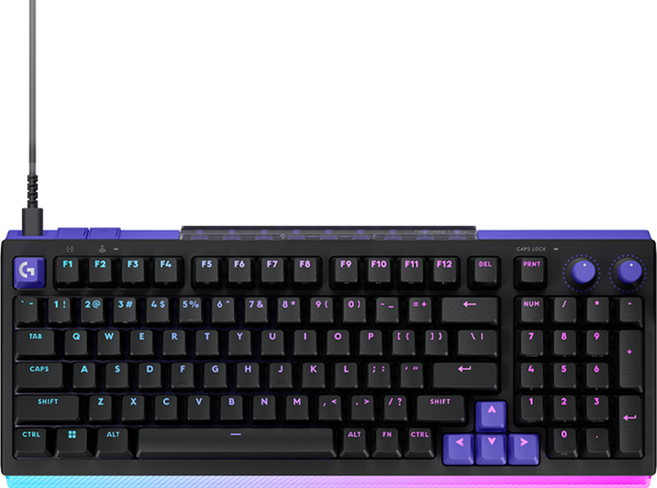 로지텍 G512 X 98 래피드 트리거 유선 게이밍 키보드, 블랙, 920-013995, 적축