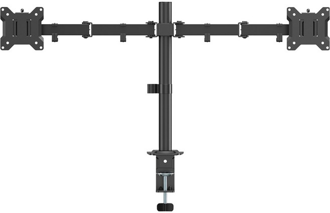 픽셀아트 스탠디아 HXM 가로 듀얼 모니터암 거치대, Matte Black, 1개