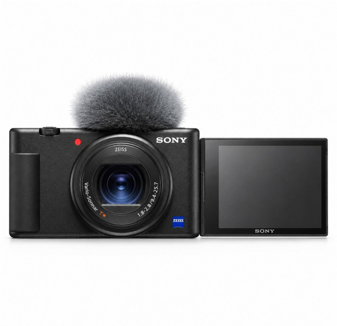 SONY 索尼 Vlog 數位相機 附防風毛罩 黑色, ZV-1F