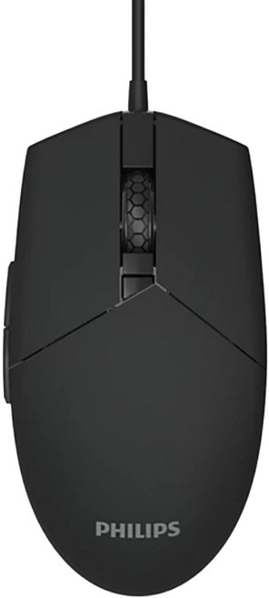 PHILIPS 飛利浦 電競 Wired 滑鼠 黑色 2000 DPI SPK9304