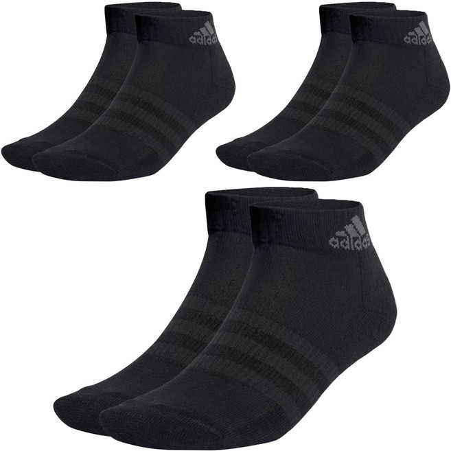 adidas 愛迪達 C SPW ANK 運動襪 IA3947 3雙, 黑色, 1套