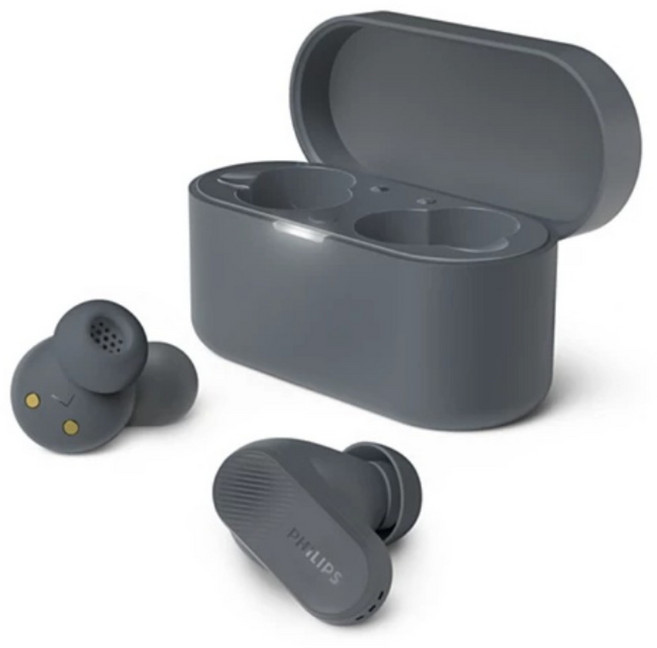 PHILIPS 飛利浦 City系列 主動降噪真無線藍牙耳機, 灰色, TAT3509