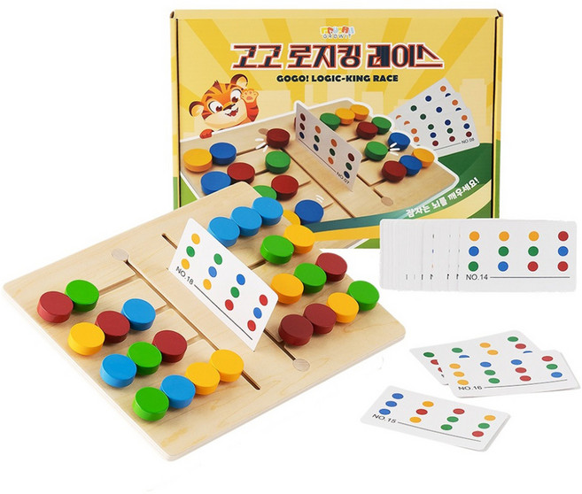 그로윗 고고로지킹 레이스 보드게임 혼합색상, 1개