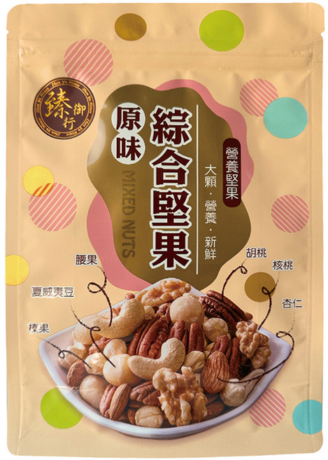 臻御行 原味綜合堅果 家庭號, 600g, 1個