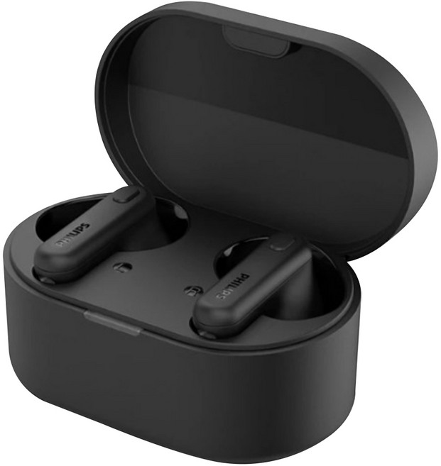 PHILIPS 飛利浦 人體工學藍牙耳機, 黑色, TAT1108BK