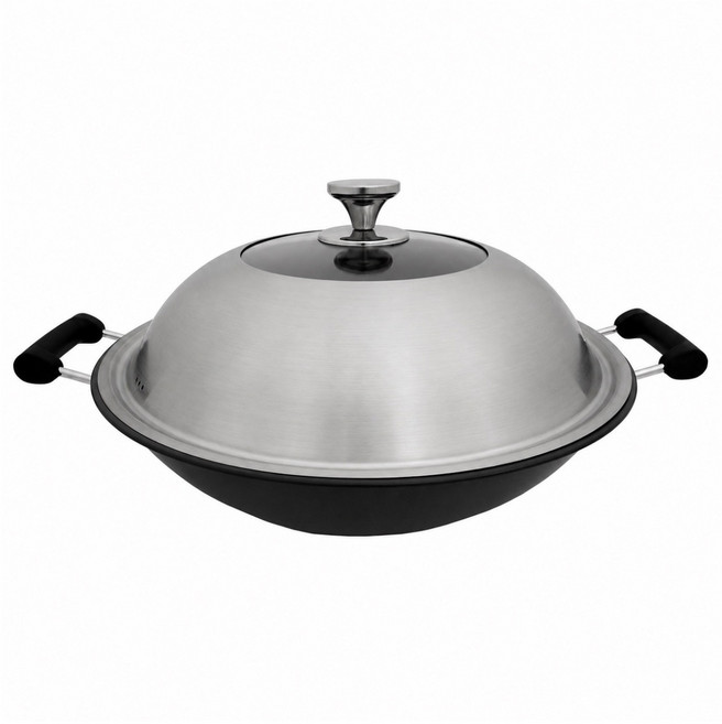 Maluta 瑪露塔 鈦金中華深型炒鍋 雙耳, 1個, 44cm