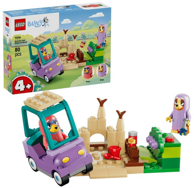 LEGO 布麗系列 賓果 布麗玩遊戲 老太太 Grannies with Bingo and Bluey 11216, 1個