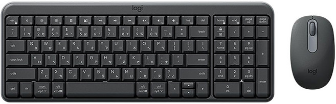 logitech 羅技 MK250 無線藍牙鍵鼠組 不附接收器, 石墨黑, 920-013565, 普通型
