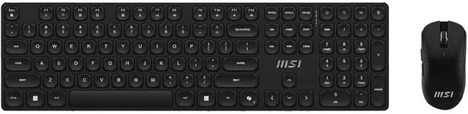 msi 微星 W COMBO TC無線鍵鼠組, 黑色, FORGE K210, 普通型