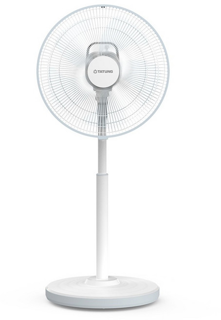TATUNG 大同 強化鐵管中柱 5片扇葉 立扇 電風扇 白色 7段風速 2種風感模式 遙控 DC直流變頻馬達 14吋 TF-L14DTC