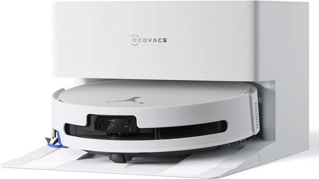 ECOVACS 科沃斯 上下水款超長續航滾筒洗地機器人 32路增壓滾筒洗地/3萬Pa吸力, 白色, DEEBOT T90 PRO上下水款