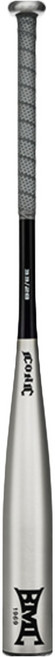 BMC BASEBALL MEMBERS CLUB ICONIC 高耐用性合金棒球棒 793g, 銀黑色, 1個