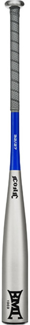 BMC BASEBALL MEMBERS CLUB ICONIC 高耐用性合金棒球棒 765g, 銀藍色, 1個