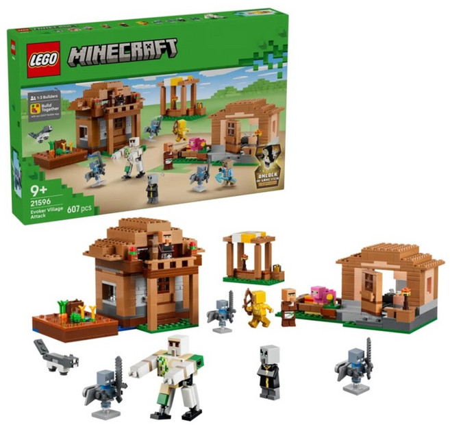 LEGO 21596 當個創世神 喚魔者進攻村莊 Evoker Village Attack, 1套