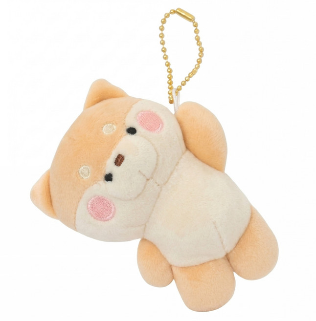 KAMIO JAPAN Burarin 吉祥物吊飾娃娃, 柴犬, 1個, 12cm