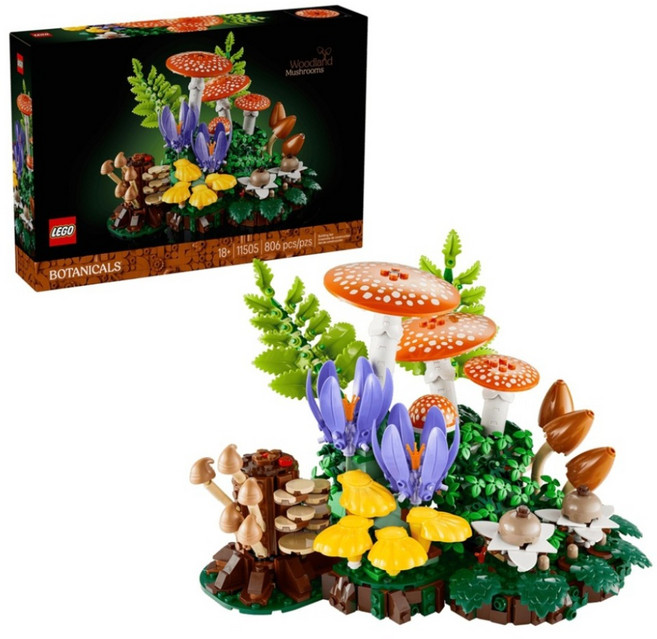 LEGO 11505 花藝系列 林地蘑菇 Woodland Mushrooms, 1套