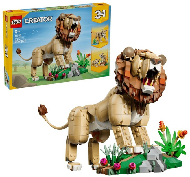 LEGO 31386 創意3合1系列 野生動物 威風獅子 Wild Animals: Majestic Lion, 1套