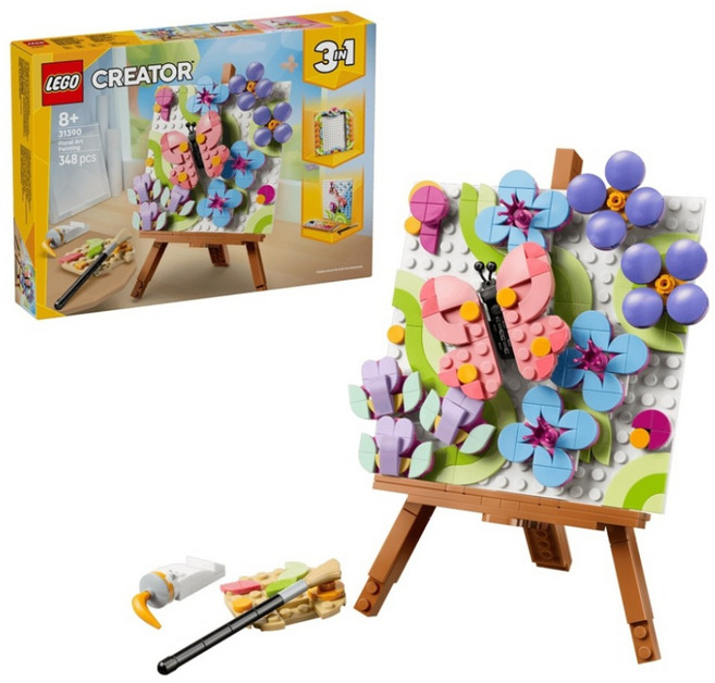 LEGO 31390 創意3合1系列 花卉藝術裝飾畫作 Floral Art Decor Painting, 1套